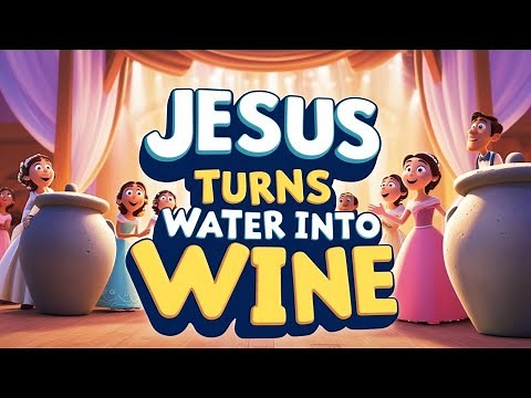 Jesus Turns Water into Wine -| Jesus First Miracle at Cana | Bible story | Bible school for kids