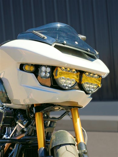 CRUSH THE DARKNESS With over 36,000 lumens, modular X-lens options, and the game-changing Destroyer Headlight System, this setup is all about total domination of the night. Made to turn heads and light up roads, all with Kraus quality and Denali power. Built for 2024 Road Glides and engineered to be Plug-and-play. Available at your local Kraus dealer and online at krausmoto.com #KrausMoto #HarleyDavidson #PerformanceBagger #RoadGlide