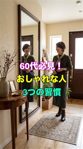 おしゃれな人の3つの習慣 #60代ファッション #60代コーデ