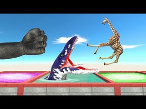 Gorilla Punch in Portal or Dangerous Pool - Animal Revolt Battle Simulator