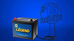 For a limited time, buy a NAPA Legend battery and get $15 back by mail. Unlike the battery, this deal won’t last very long. | The NAPA Network