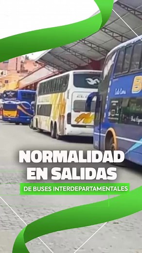 Salidas Normales en la Terminal de Buses de La Paz