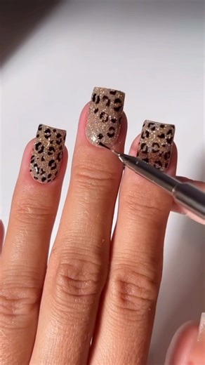 How to make tiger nails #shiningnails #nails #shorts #tiger