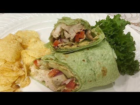 Easiest Chicken Wrap Sandwich Recipe (Quick & Easy)