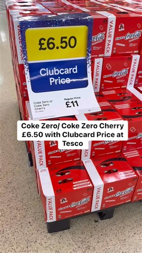 77K views · 114 reactions | Coke Zero/ Coke Zero Cherry £6.50 with Clubcard Price at Tesco..! #tesco #coke #drinks #new #offer #saving #sale | Money Saver By Dansway | Facebook
