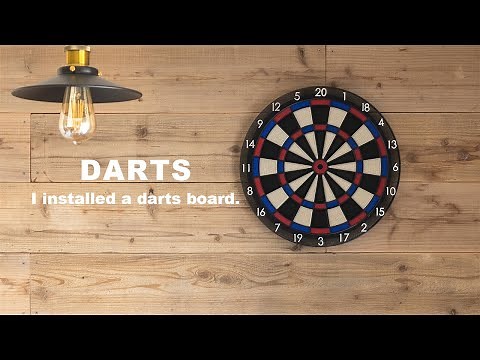 [ダーツ]家にダーツボードを設置してみた! // [Darts]I installed a darts board.[VLOG]