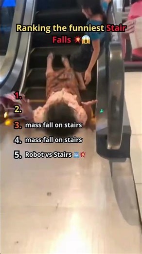 TOP 5 Funniest Stair Falls 😂(Gone Wrong) #viral #funny #funnyfails #top5