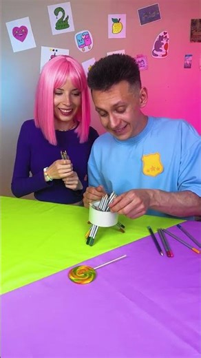 Pencil ✏️ + Duct Tape 🎯Fun Pencil Game with Duct Tape! #games #kidsfun