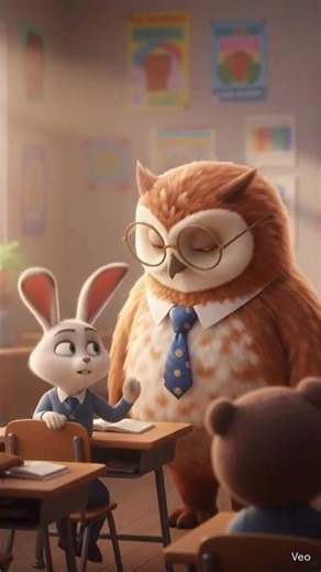 🦉EPISODE 23 : Professor Owl & The Magic Envelope. #learnwithstories #animatedshorts #shorts#viral