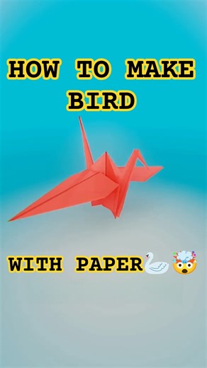 How to Make a Paper Bird | Animated Step-By-Step Guide #shortvideo