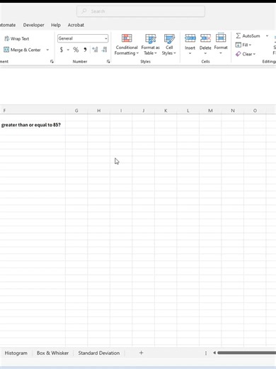 Count Values Greater Than or Equal To in Excel (16 Seconds) #excel #excel_learning #statistics #dataanalytics #microsoftoffice #collegestudents #countif #excelfunctions