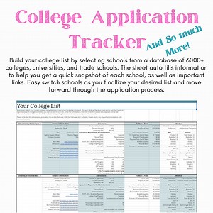 College Application Tracker - Etsy Australia