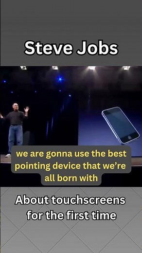 Steve Jobs about touch screens for the first time #SteveJobs #iPhone