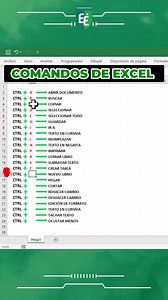 Comandos de Excel #excel #exceltips #microsoftexcel #AprendeExcel #excelpro | Especialización en Excel