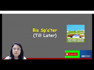 German Vocabulary A1 -A2 | Greetings in German | Die Begrussung