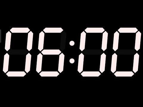 6 minut second black screen timer no copyright no apps