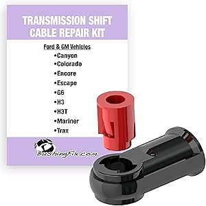 BushingFix GC1KIT Automatic Transmission Shift Cable Bushing Repair Kit, Transmission Repair Kit for Shift Bushing Fits Buick, Cadillac, Chevy, Ford, GMC, Hummer, Mazda, Mercury, Pontiac and More