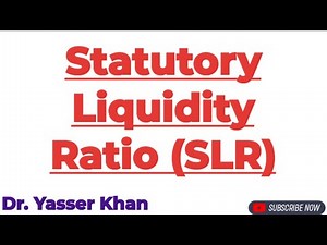 Statutory Liquidity Ratio | SLR | Monetary Policy | Meaning Of Statutory Liquidity Ratio | Economics