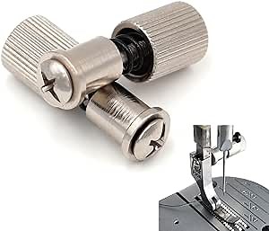 Sewing Machine Presser Foot Spring Foot Clamp 2PCS Sewing Machine Needle Presser Foot Easy Quick Change Screws Clamps Adjustable Accessory