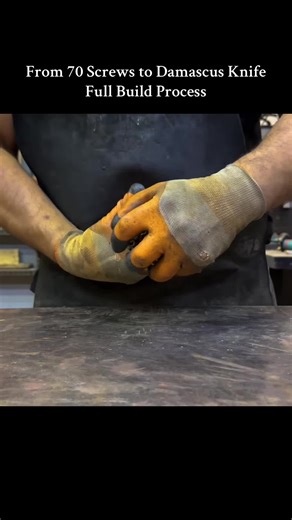 Creating a Damascus Knife from 70 Screws: A Guide