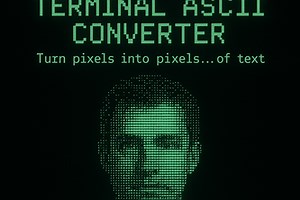 Vintage 1980s Terminal ASCII Converter