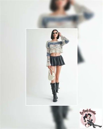 LOOSE KNITTED CROP SWEATER