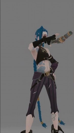 Jinx 3D Animation Practice #3danimation #animation #3dcompositing #arcane #jinxleagueoflegends