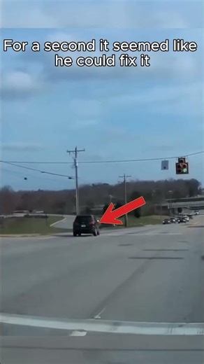 The driver fell sleep while driving...