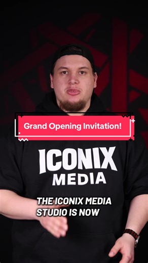 We’re excited to announce the grand opening of our Iconix Media studio! Come on by March 1st from 2-7pm to see our studio and get a taste of what Iconix has to offer! We can’t wait to see you there! #photography #photostudio #iconixmedia