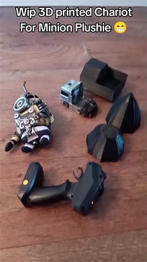 Making a little Steampunk Minion Chariot thing using an RC truck and my 3D printer #retrovandal #steampunk #steampunkart #steampunkstyle #minions