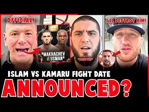 Islam Makhachev vs Kamaru Usman Fight Date ANNOUNCED?! | Justin Gaethje GOES OFF on Ilia Topuria?!