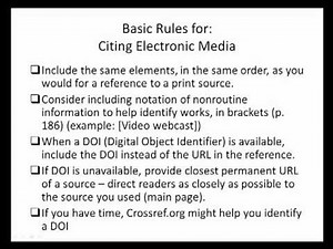 Documenting Sources APA 6th edition