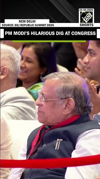 PM Modi’s hilarious dig at Congress from Republic Summit 2026