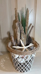 14K views · 123 reactions | Fishing Net Bucket Coastal Dollar Tree DIY #dollartreediy #BeachDIY | Crafty Beach | Facebook