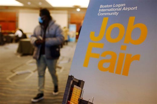 US weekly jobless claims fall; trade deficit widens by the most in nearly 34 years