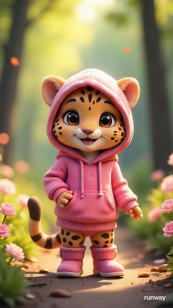 Baby Leopard Shows Off Adorable Dance Moves