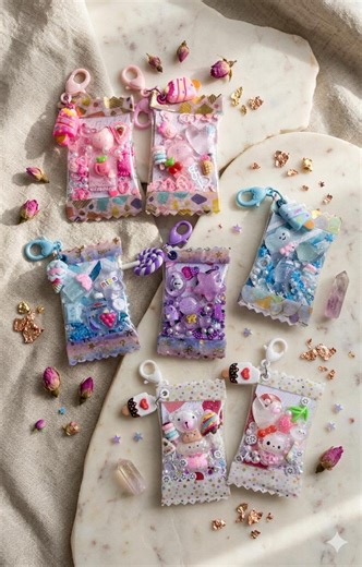 Candy Wrapper Charms Keychain - Etsy