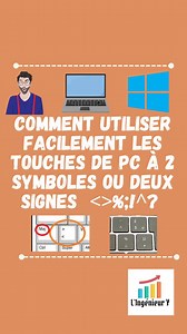 Comment utiliser Facilement les touches de PC à deux symboles ou deux signes ⌨️💻 %;!^? | L'Ingénieur Y