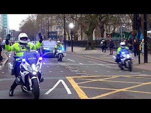 SEG Police escort Prince William through Euston to London Screen Academy
