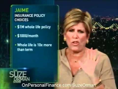 Suze Orman - Term and Life Insurance Comparison