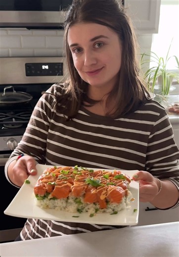 Lazy Salmon Sushi Bake Recipe Loved by Kids
