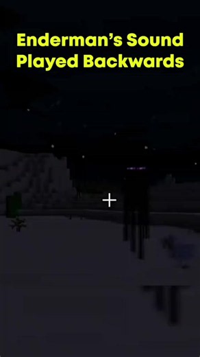 did you know enderman speak hello backwards in different pitch #enderman #minecraft