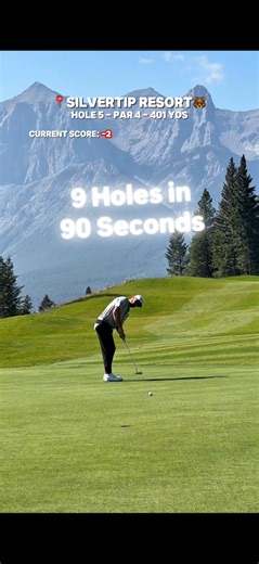 3K views · 24 reactions | ⛳️ 9 Holes at the Best Mountain Golf Course ️ Silvertip Resort is my favourite course in the world, with the stunning views and dramatic elevation changes it’s an incredible experience here! #golf #golfvlog #golfcourse | slingnitsports | Facebook