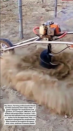 Mini Rotary Tiller: Revolutionizing Small-Scale Farming!