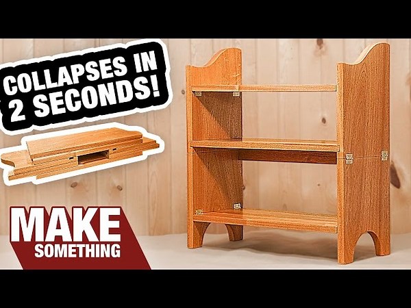 Collapsible Wooden Bookcase: Step-by-Step Woodworking Project