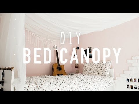 DIY BED CANOPY | Cheap & Easy Tumblr aesthetic