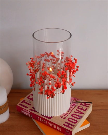 11M views · 143K reactions | Floral Vase Candle Decor | Magic Hands Creations | Facebook