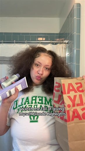 Failing at Blonde Highlights on Curly Hair