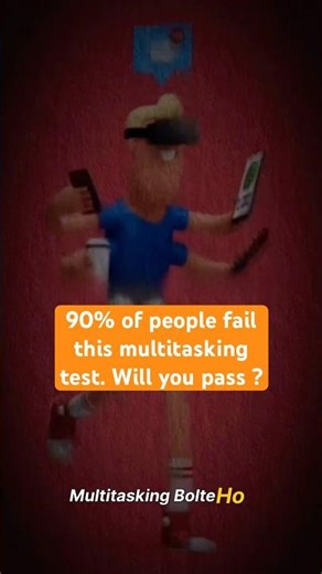99% of people fail this multitasking test. Will you pass ?(Be Unstoppable Series - Day 41⚡️)#shorts