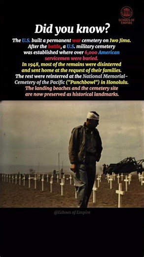 What Happened to the 6,000 Graves on Iwo Jima? 🇺🇸🪦